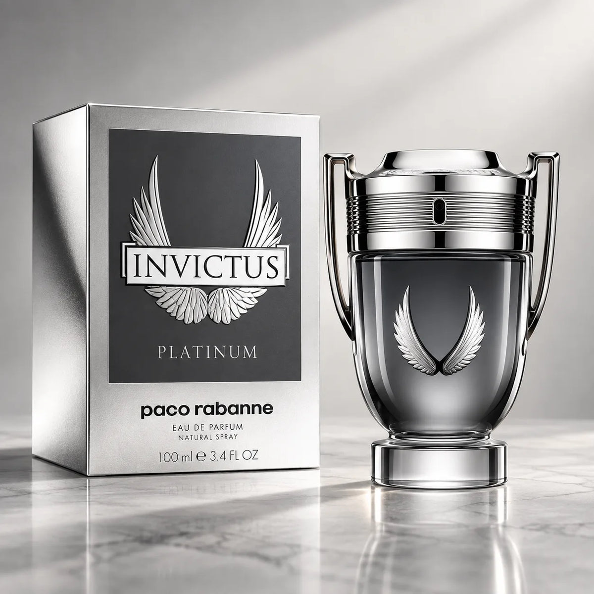 Invictus Platinum by Paco Rabanne Eau de Parfum 100ml for Men