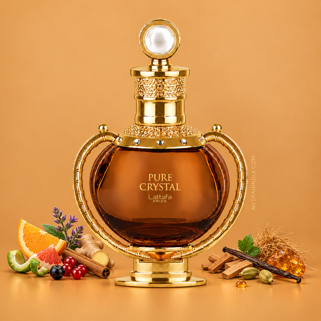 Lattafa Pure Crystal Eau de Parfum 100ml | Sweet, Fruity & Woody Fragrance with Berries, Vanilla, Musk & Amber