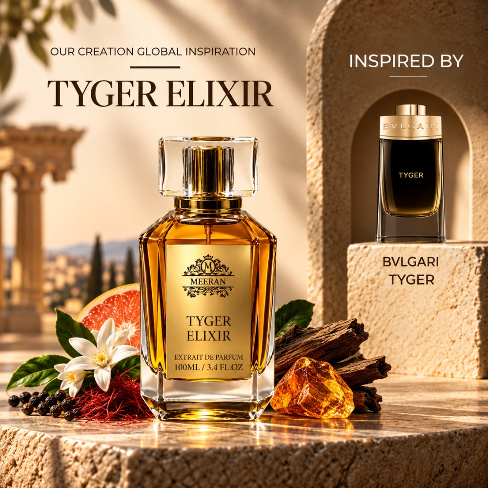 Meeran TYGER ELIXIR Extrait De Parfum – Bold, Long Lasting Luxury Fragrance