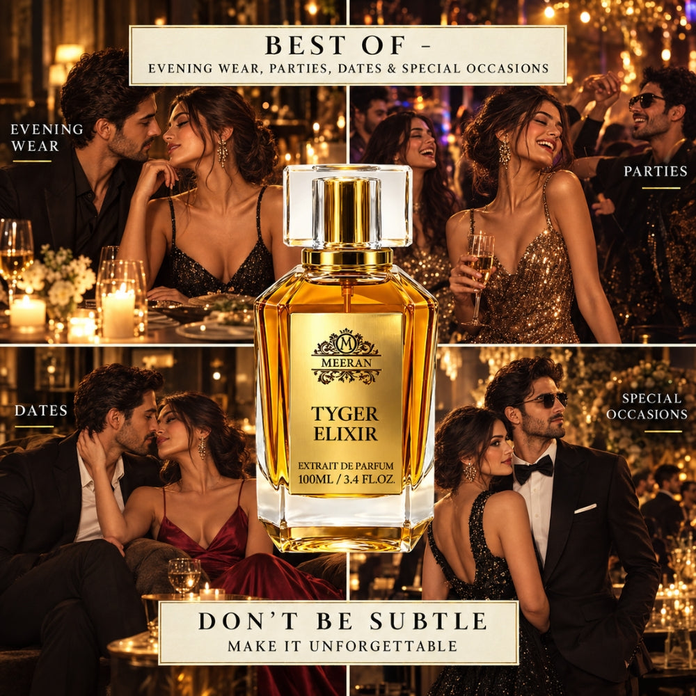 Meeran TYGER ELIXIR Extrait De Parfum – Bold, Long Lasting Luxury Fragrance